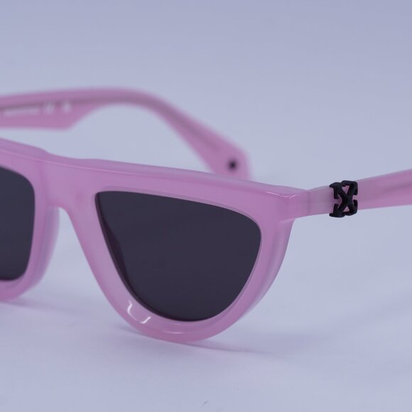 Off-White OERI13V JASPER 3007 Sunglasses Pink Geometric Frame, Grey Lenses